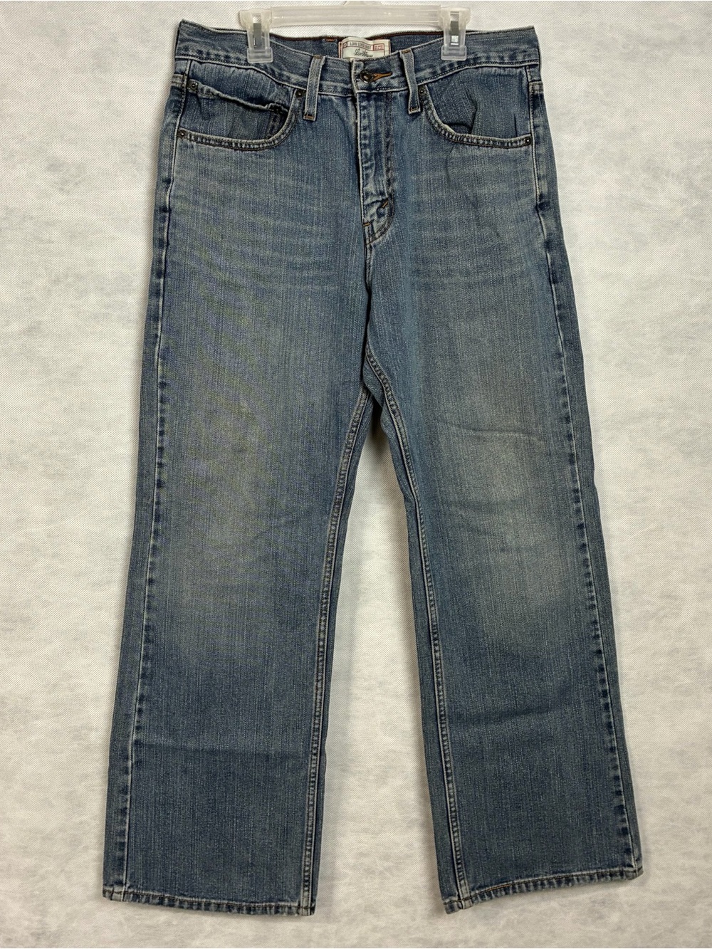 Levi Strauss Signature Jeans Mens 31x30 Blue Relaxed Low Loose Boot Y2K